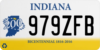 IN license plate 979ZFB