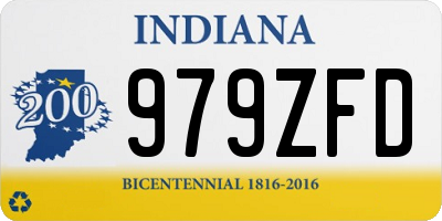 IN license plate 979ZFD