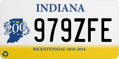 IN license plate 979ZFE