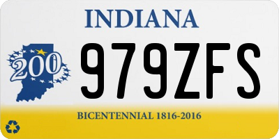 IN license plate 979ZFS