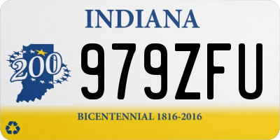 IN license plate 979ZFU