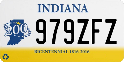 IN license plate 979ZFZ