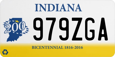 IN license plate 979ZGA