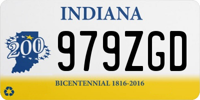 IN license plate 979ZGD