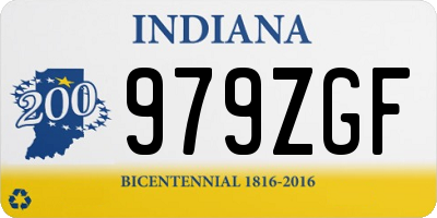 IN license plate 979ZGF