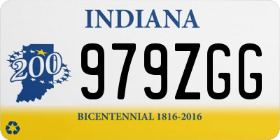 IN license plate 979ZGG