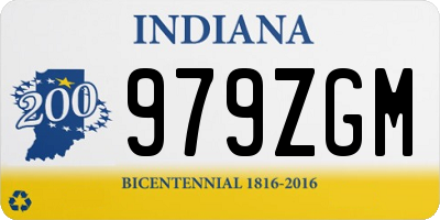 IN license plate 979ZGM