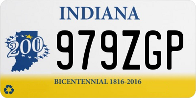 IN license plate 979ZGP