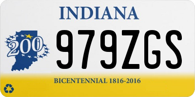IN license plate 979ZGS