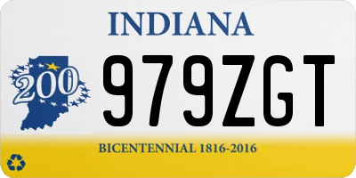 IN license plate 979ZGT