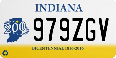 IN license plate 979ZGV