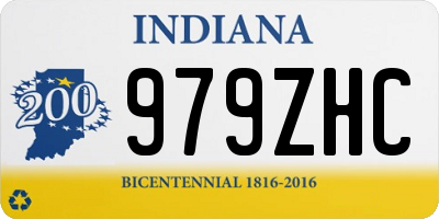 IN license plate 979ZHC