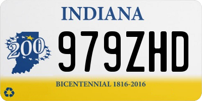 IN license plate 979ZHD