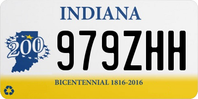 IN license plate 979ZHH