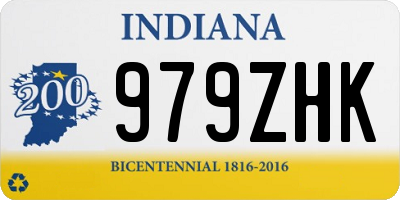 IN license plate 979ZHK