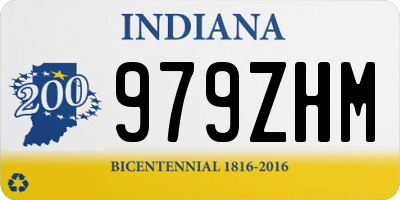 IN license plate 979ZHM