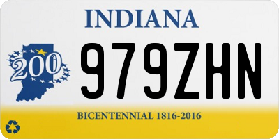 IN license plate 979ZHN