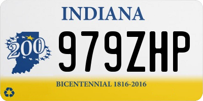 IN license plate 979ZHP