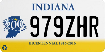 IN license plate 979ZHR