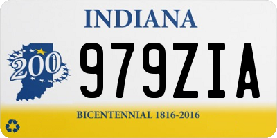 IN license plate 979ZIA