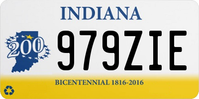 IN license plate 979ZIE