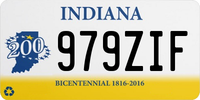 IN license plate 979ZIF