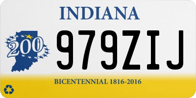 IN license plate 979ZIJ