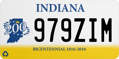 IN license plate 979ZIM