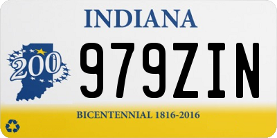 IN license plate 979ZIN