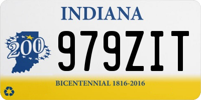 IN license plate 979ZIT