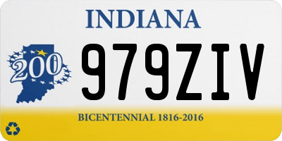 IN license plate 979ZIV
