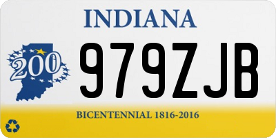 IN license plate 979ZJB