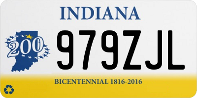 IN license plate 979ZJL