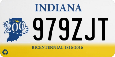 IN license plate 979ZJT