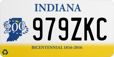 IN license plate 979ZKC