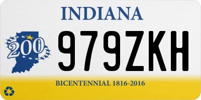 IN license plate 979ZKH