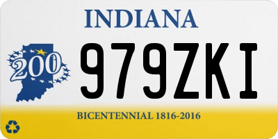 IN license plate 979ZKI