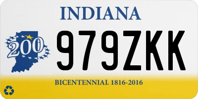 IN license plate 979ZKK