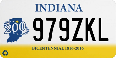 IN license plate 979ZKL