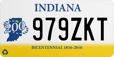 IN license plate 979ZKT
