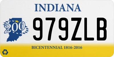 IN license plate 979ZLB