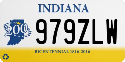 IN license plate 979ZLW