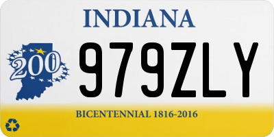 IN license plate 979ZLY
