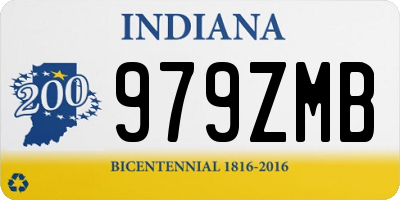 IN license plate 979ZMB