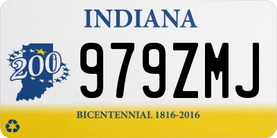 IN license plate 979ZMJ