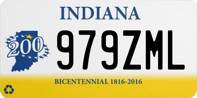 IN license plate 979ZML