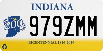 IN license plate 979ZMM