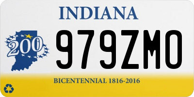 IN license plate 979ZMO