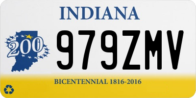 IN license plate 979ZMV