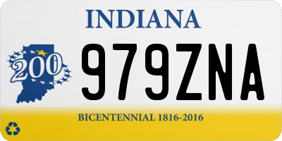 IN license plate 979ZNA